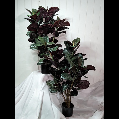 3' Potted Rubber Tree - Artificial Trees/Floor Plants - rent a jungle Minneapolis St Paul