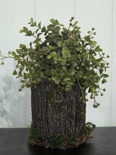 Small Faux Tree Trunk Vase - Event Rentals