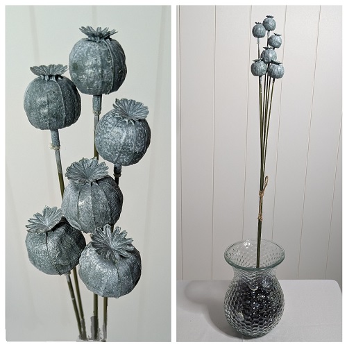 Poppy Pod Spray - Greenery & Floral