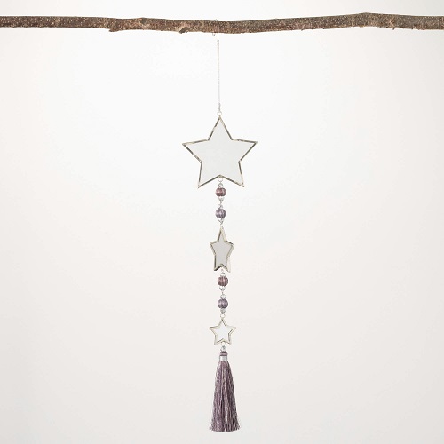 MIRRORED STAR TRIO ORNAMENT 19