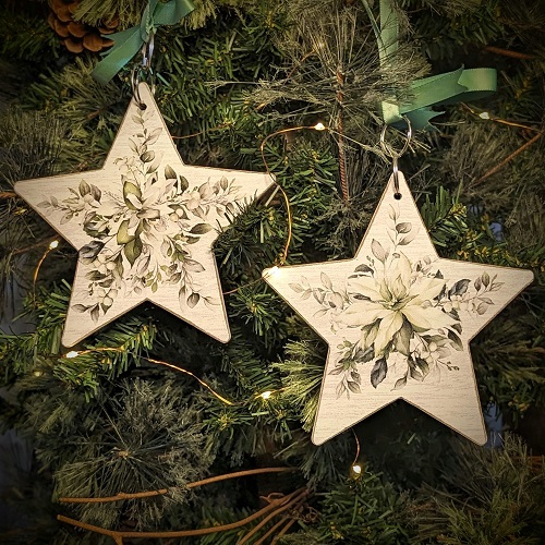 Wooden Star Ornament