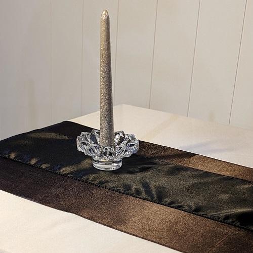 Satin Table Runner - Chocolate Brown - Event Rentals