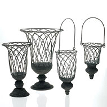 Terrace/Pew Hangers & Vases - Centerpieces & Columns - elegant wedding pew decoration ideas